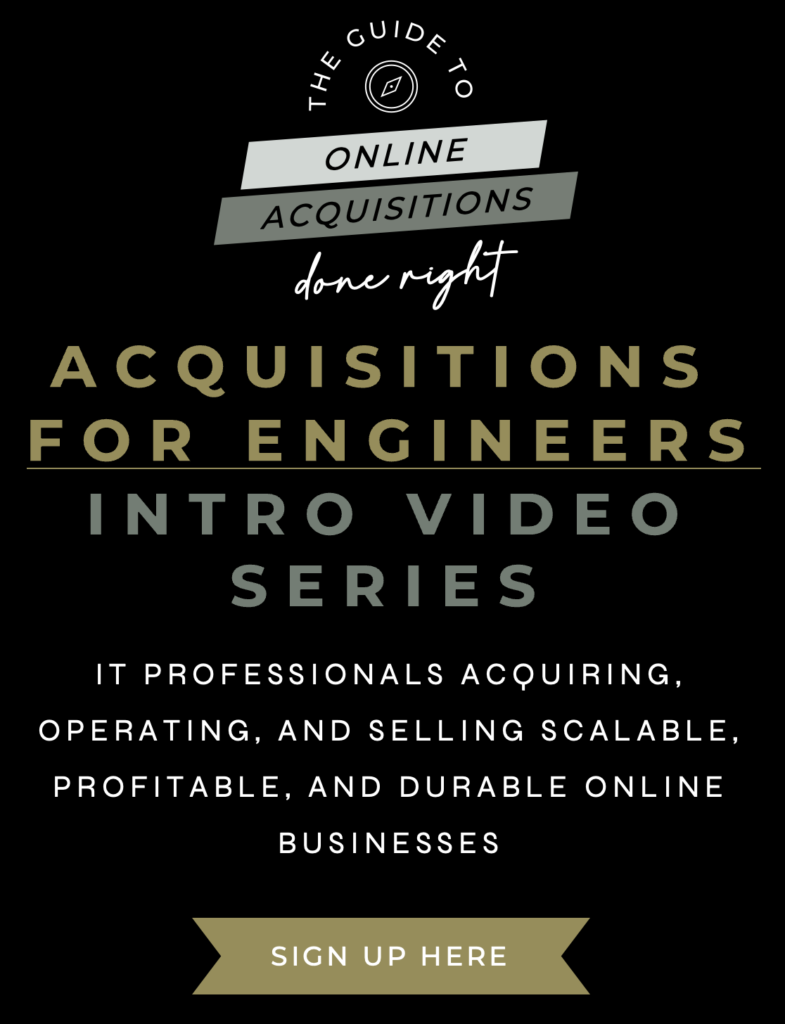 Acquisitions Intro Video Signup Image